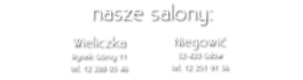 Studio Fryzur - Wieliczka - Kraków - Niegowić